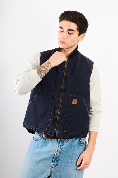 2000 Vintage Carhartt Midnight Blue Vest (M/L)