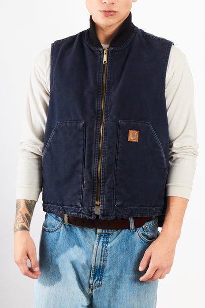 2000 Vintage Carhartt Midnight Blue Vest (M/L)