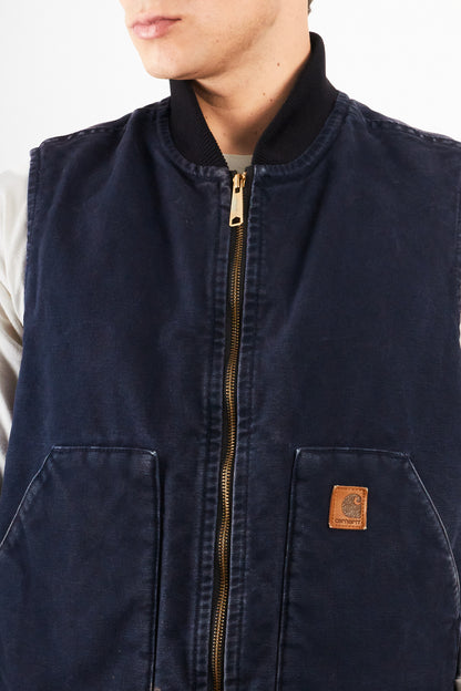 2000 Vintage Carhartt Midnight Blue Vest (M/L)