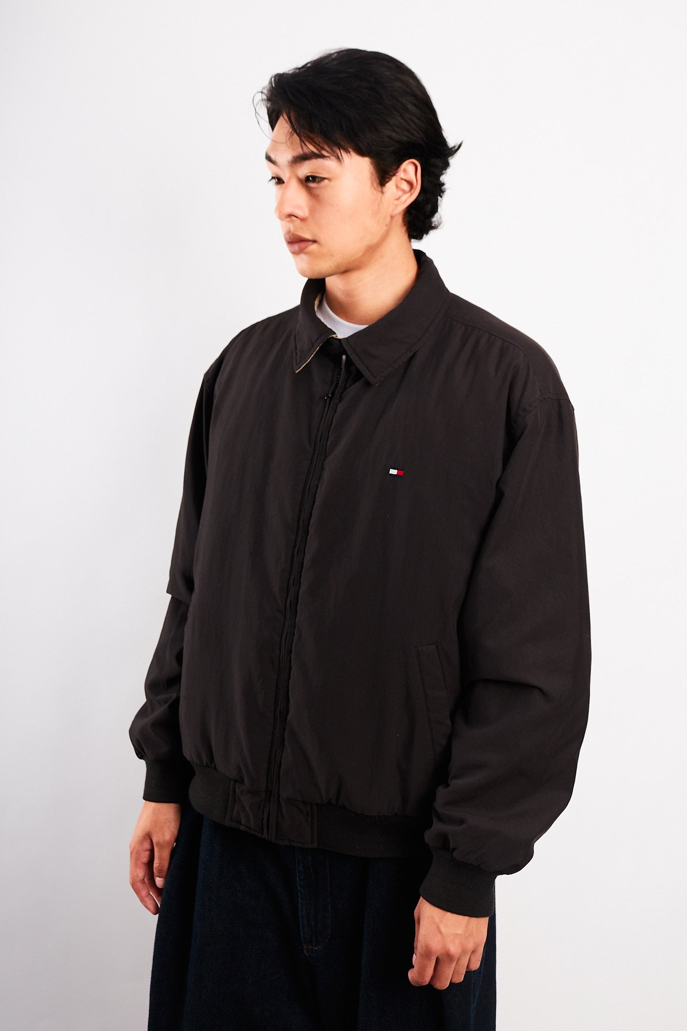 2000 Vintage Tommy Hilfiger Black Harrington (M/L)