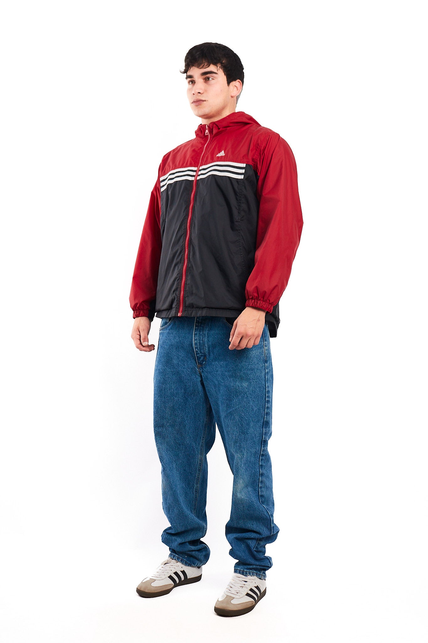 2001 Vintage Adidas Colorblock Windkbreaker (M)