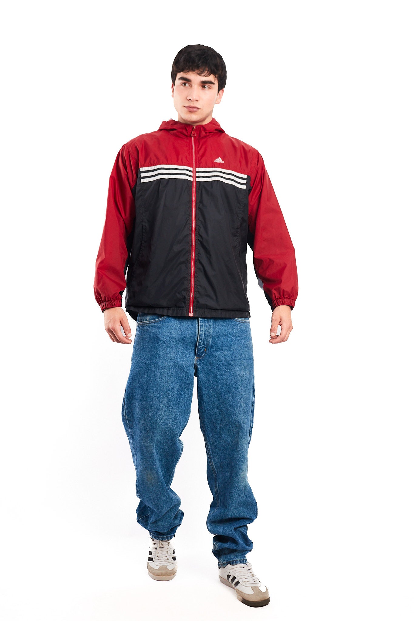 2001 Vintage Adidas Colorblock Windkbreaker (M)