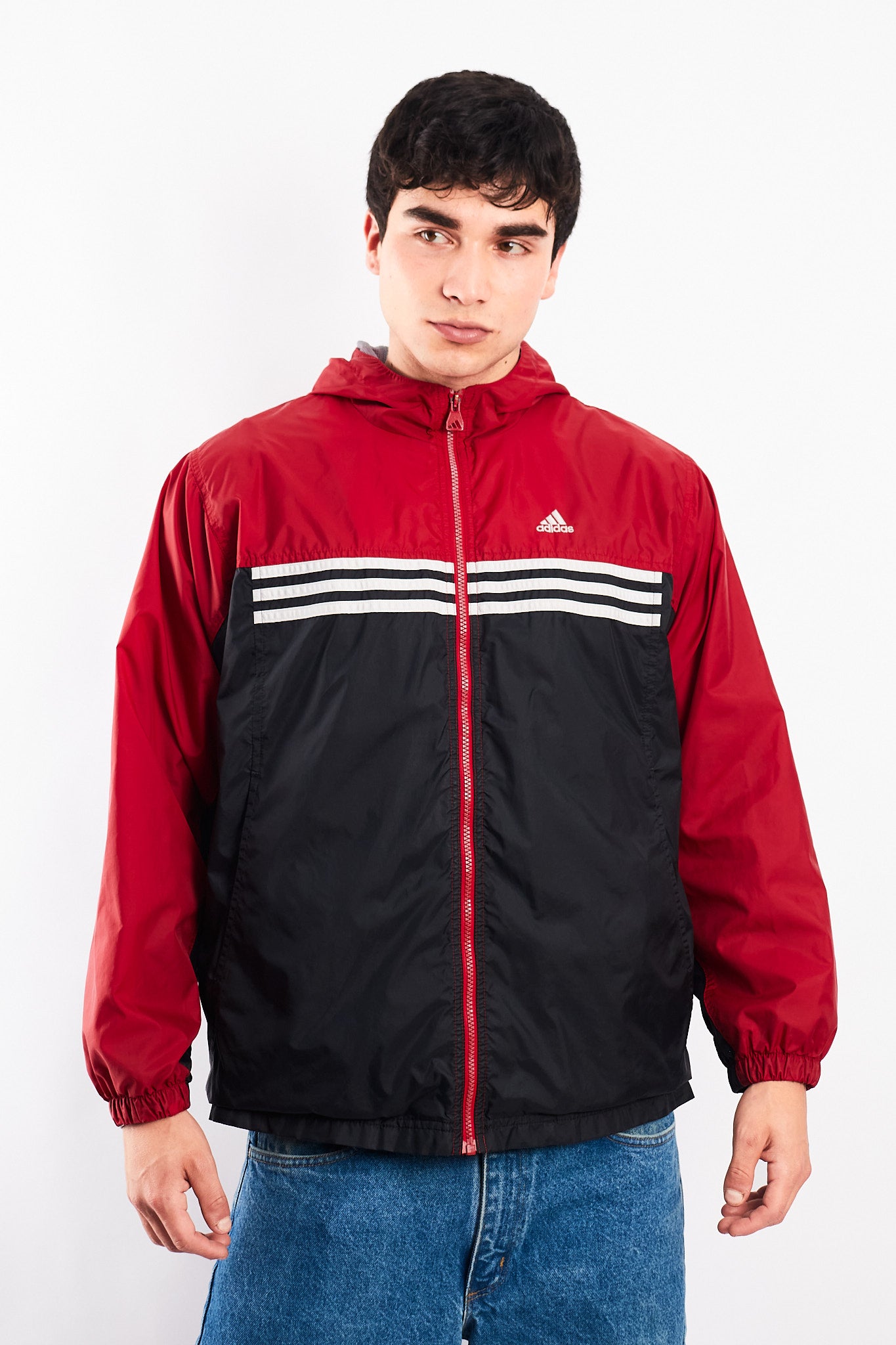 2001 Vintage Adidas Colorblock Windkbreaker (M)