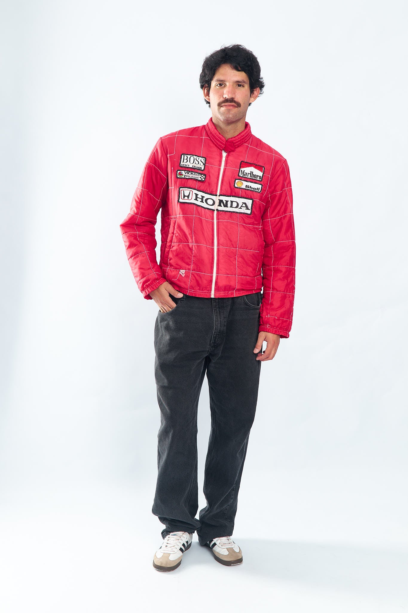 1990 Vintage Ayrton Senna Honda x Marlboro Racing Jacket (M)