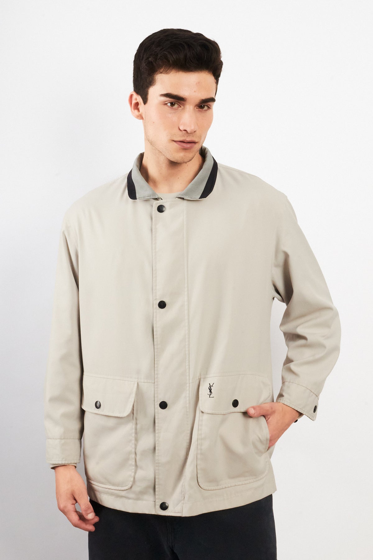 2000 Vintage Yve Saint Laurent Reversible Coat (M/L)
