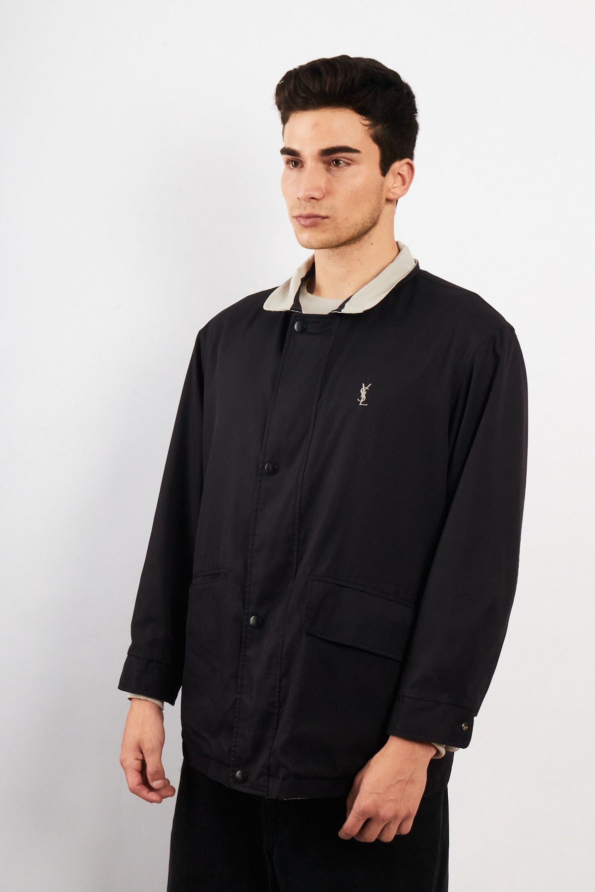 2000 Vintage Yve Saint Laurent Reversible Coat (M/L)