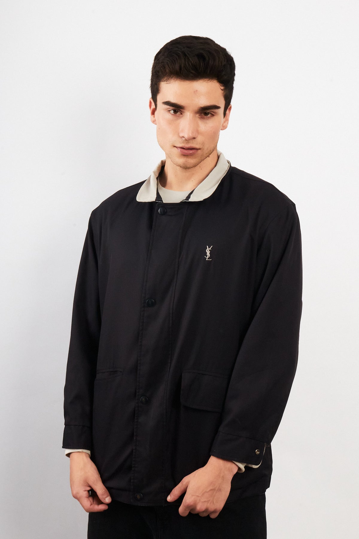 2000 Vintage Yve Saint Laurent Reversible Coat (M/L)