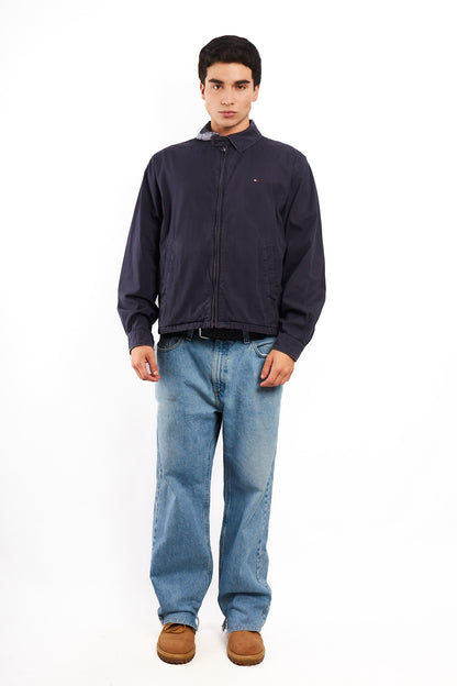 2000 Vintage Tommy Hilfiger Midnight Navy Harrington (M/L)