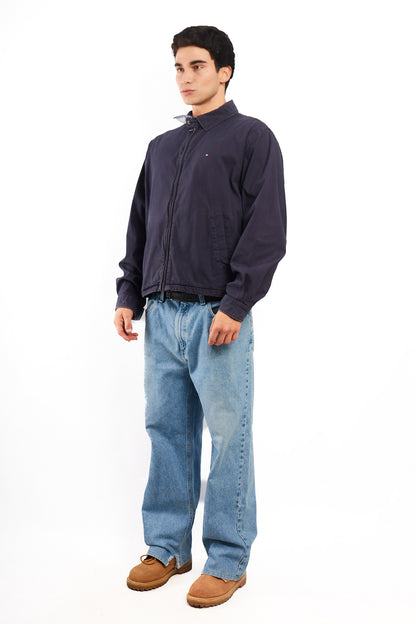 2000 Vintage Tommy Hilfiger Midnight Navy Harrington (M/L)