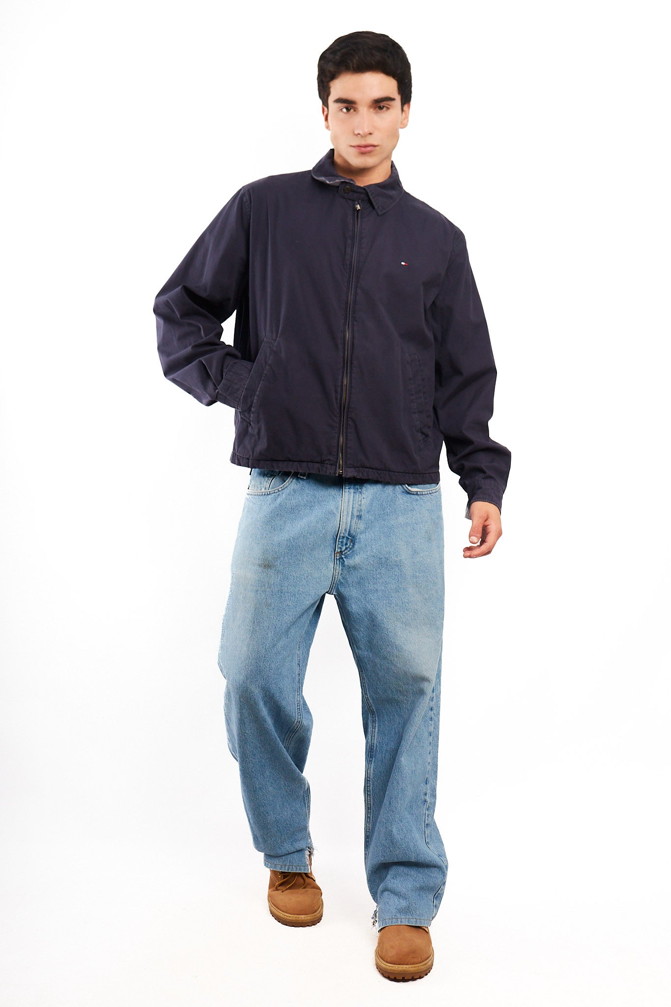 2000 Vintage Tommy Hilfiger Midnight Navy Harrington (M/L)