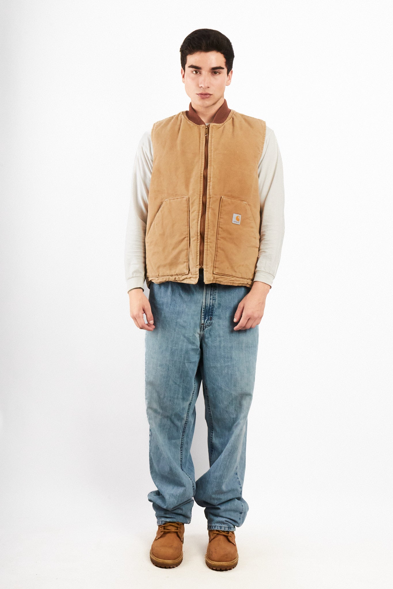 2000 Vintage Carhartt Hamilton Brown Vest (M/L)