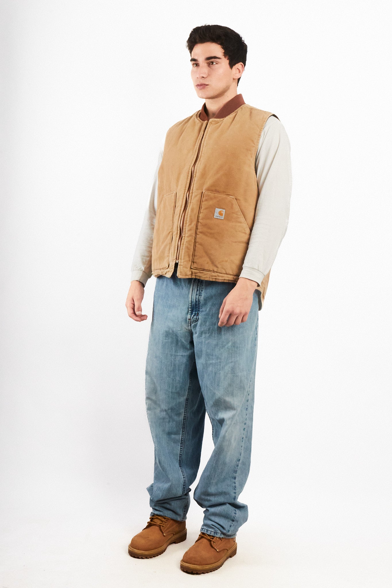 2000 Vintage Carhartt Hamilton Brown Vest (M/L)