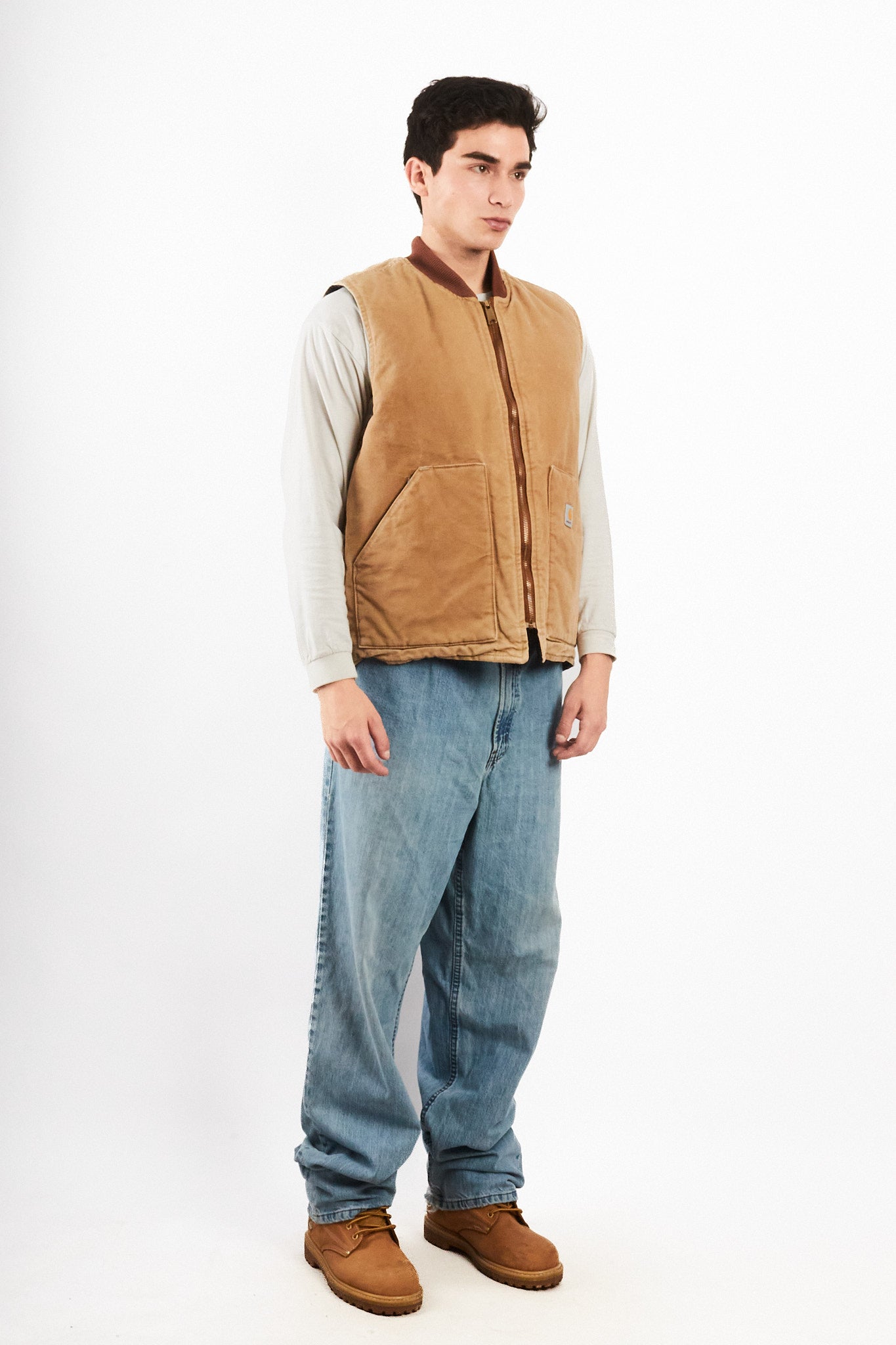 2000 Vintage Carhartt Hamilton Brown Vest (M/L)