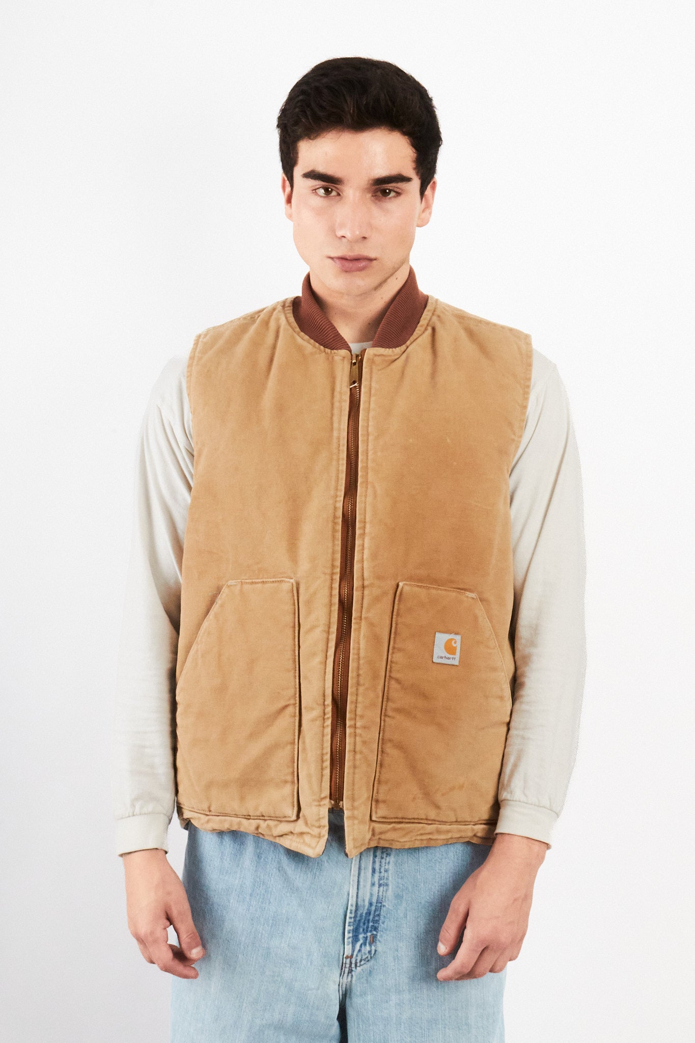 2000 Vintage Carhartt Hamilton Brown Vest (M/L)