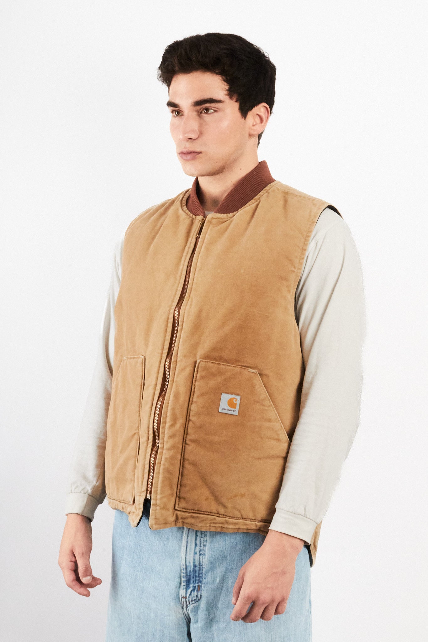 2000 Vintage Carhartt Hamilton Brown Vest (M/L)