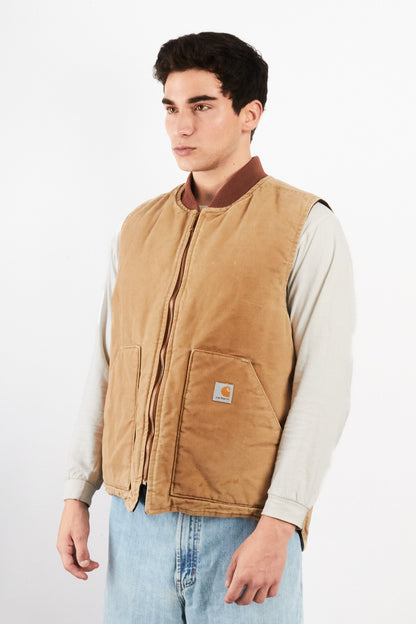 2000 Vintage Carhartt Hamilton Brown Vest (M/L)