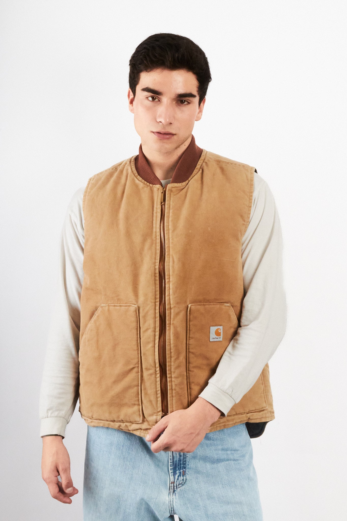 2000 Vintage Carhartt Hamilton Brown Vest (M/L)