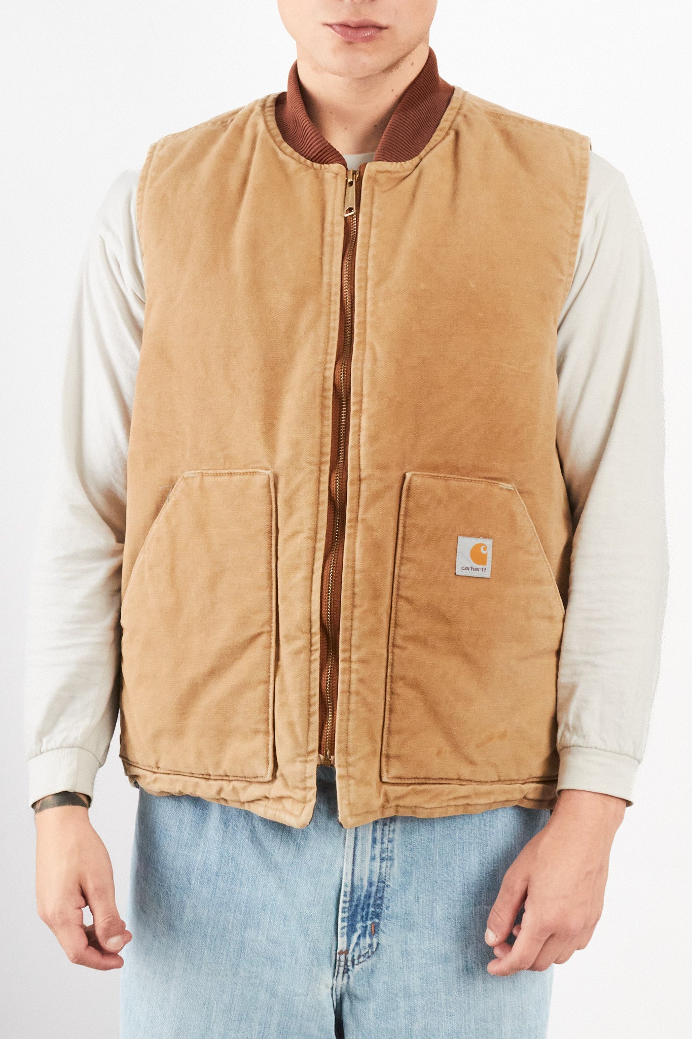 2000 Vintage Carhartt Hamilton Brown Vest (M/L)