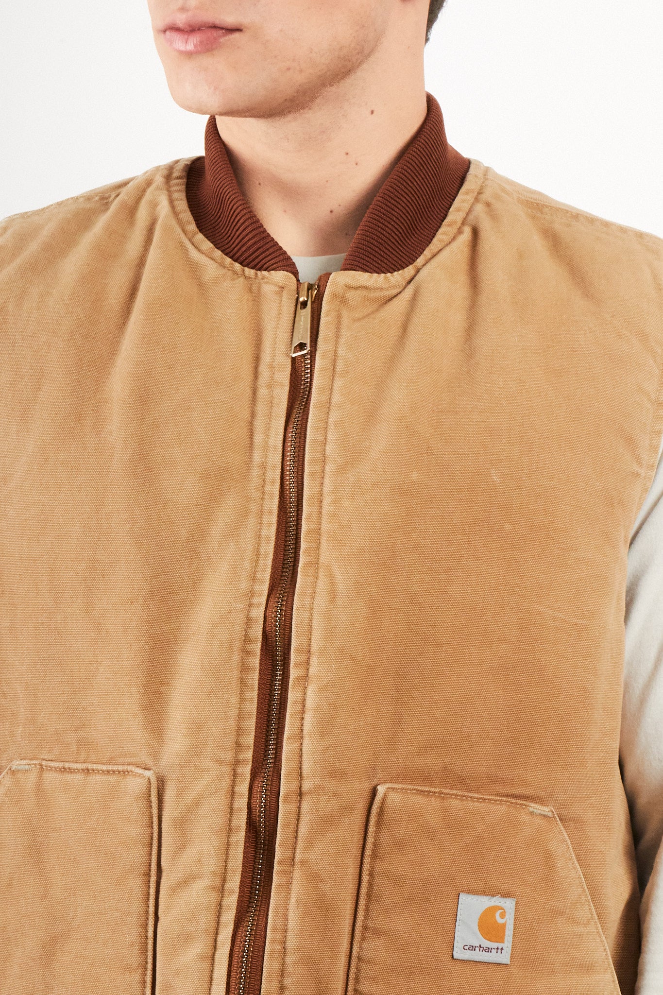 2000 Vintage Carhartt Hamilton Brown Vest (M/L)