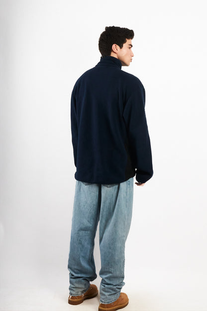 2000 Vintage Nautica Competition Fleece Spellout Jacket (L/XL)