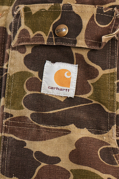 1985 Vintage Carhartt CQ103 Duck Camo Hunting Jacket (M/L)