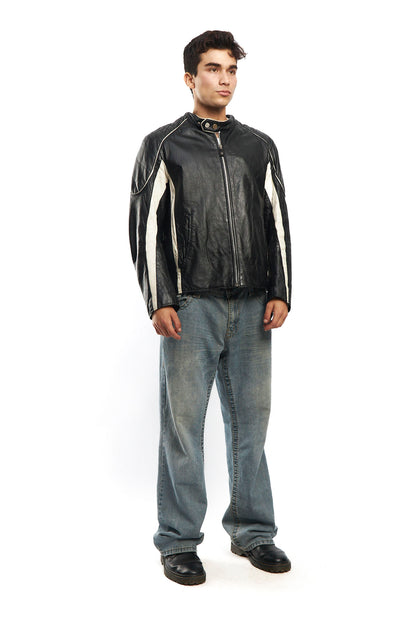 2000 Wilson x M Julian Moto Leather Cafe Racer Jacket(M/L)