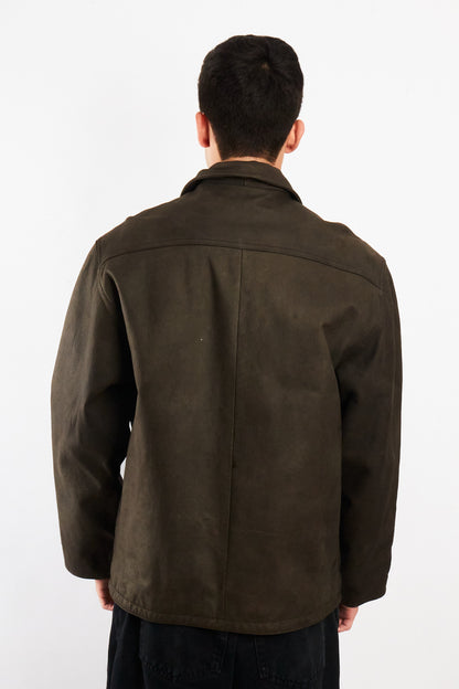 2000 Vintage Navigata Leather Gray Harrington (M/L)