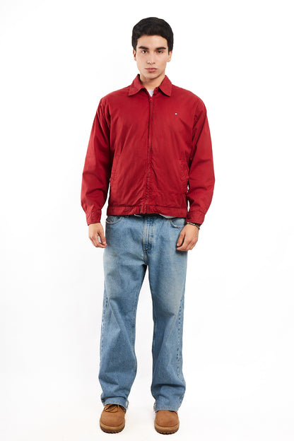 2000 Vintage Tommy Hilfiger Crimson Red Harrington (M)
