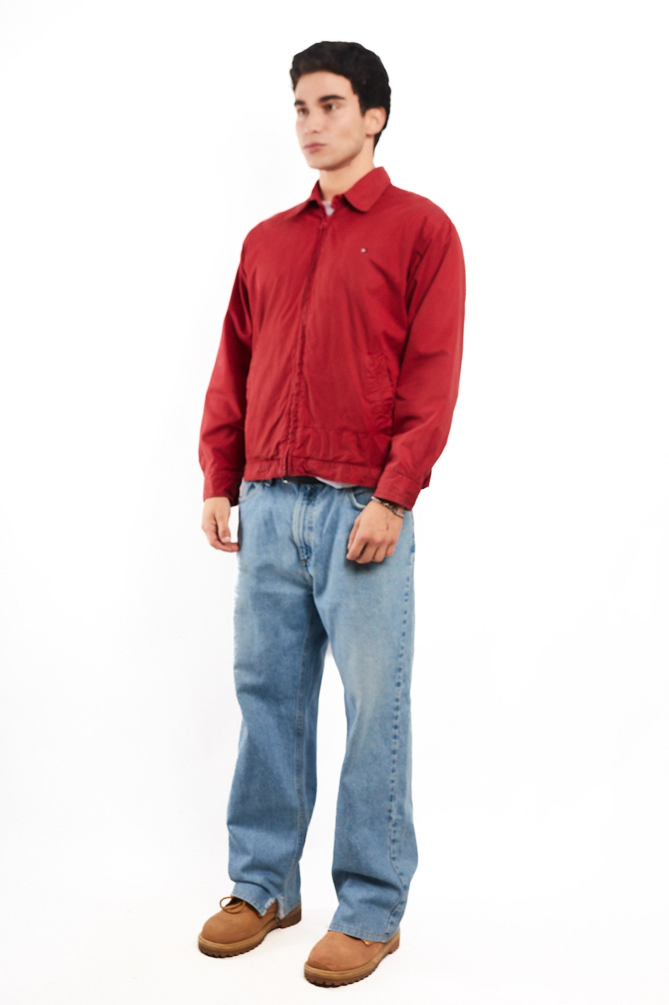 2000 Vintage Tommy Hilfiger Crimson Red Harrington (M)