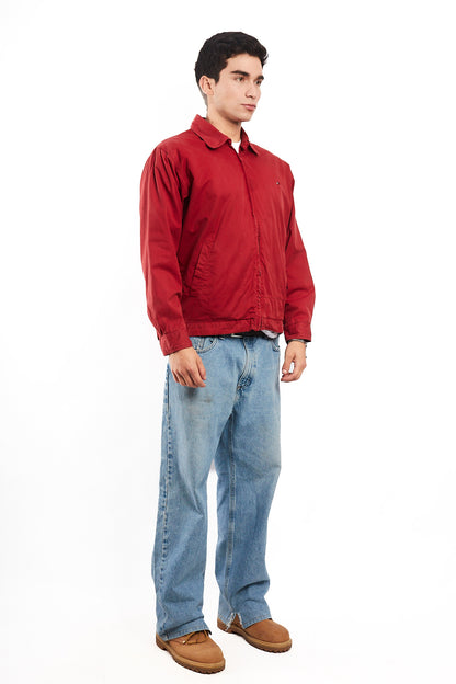 2000 Vintage Tommy Hilfiger Crimson Red Harrington (M)