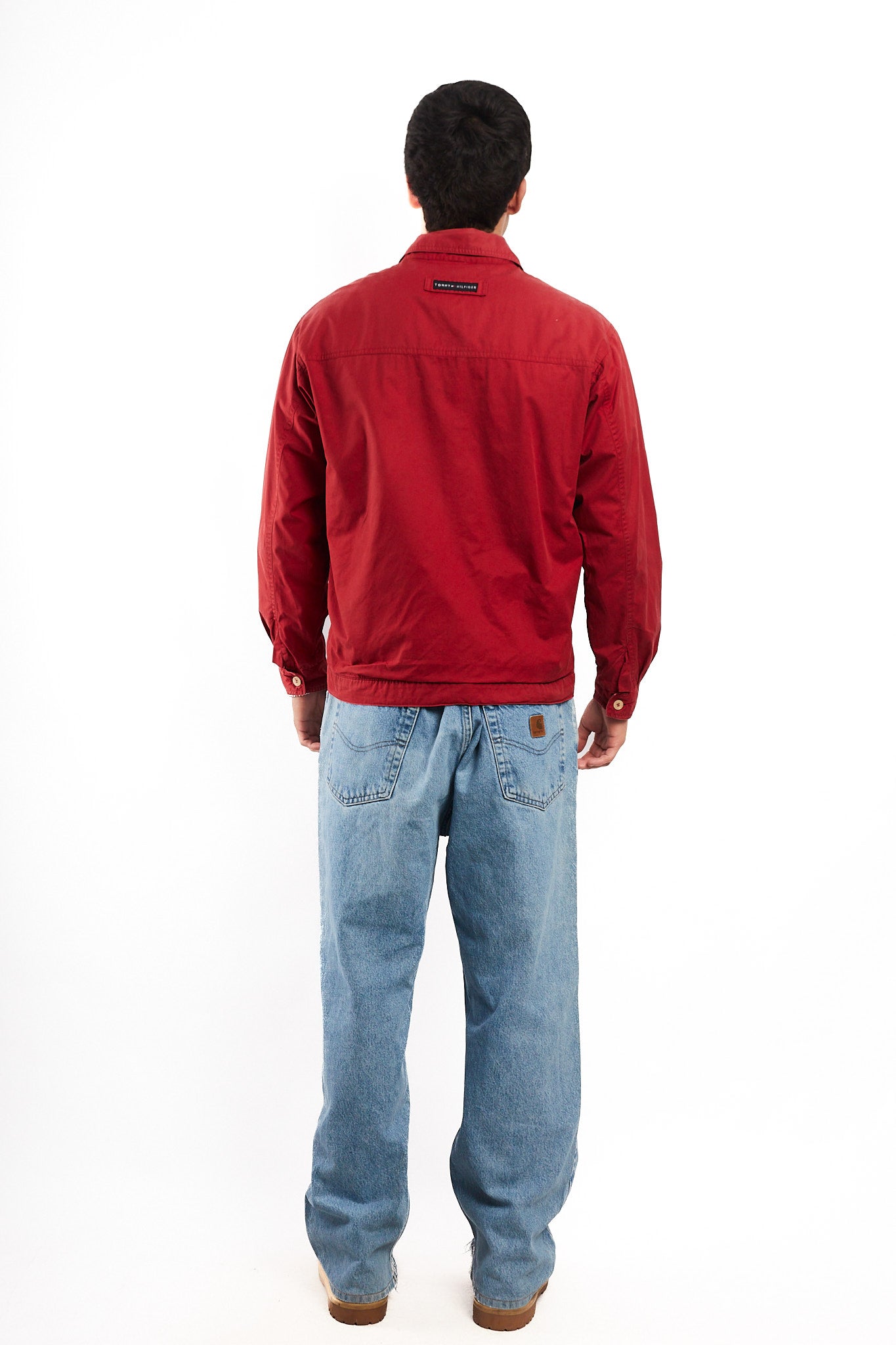 2000 Vintage Tommy Hilfiger Crimson Red Harrington (M)