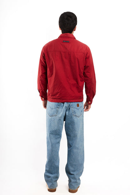2000 Vintage Tommy Hilfiger Crimson Red Harrington (M)