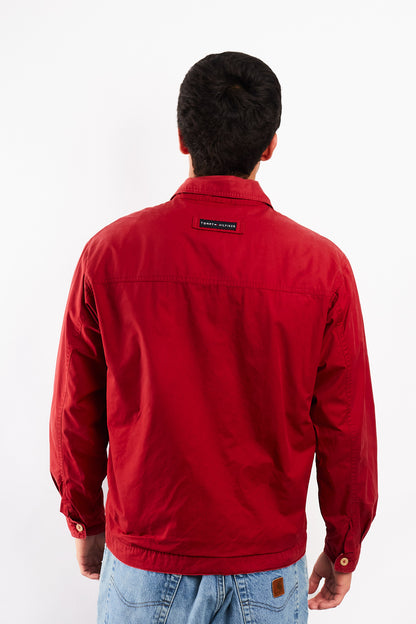 2000 Vintage Tommy Hilfiger Crimson Red Harrington (M)