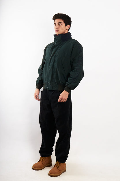 1990 Vintage Nautica Challenge J-Class Forest Green Jacket (M)