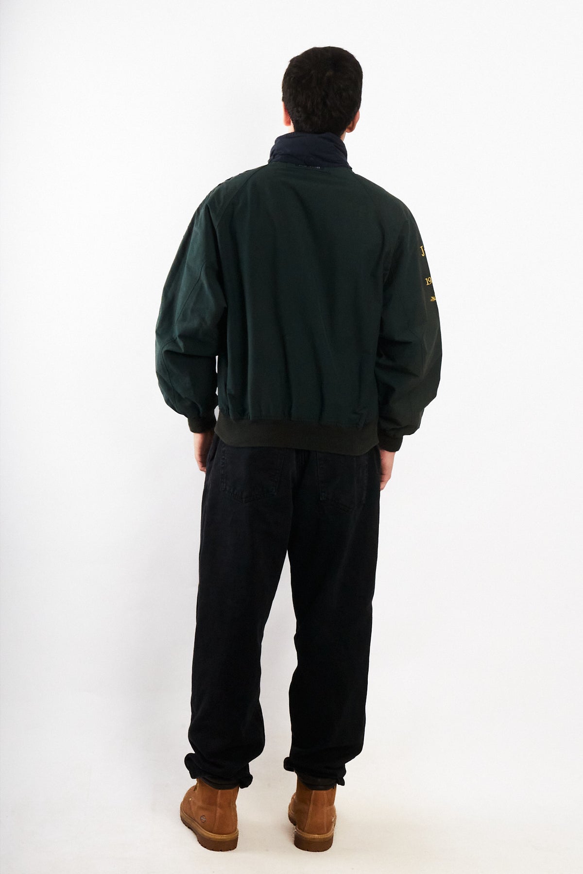 1990 Vintage Nautica Challenge J-Class Forest Green Jacket (M)