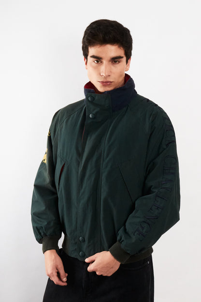 1990 Vintage Nautica Challenge J-Class Forest Green Jacket (M)