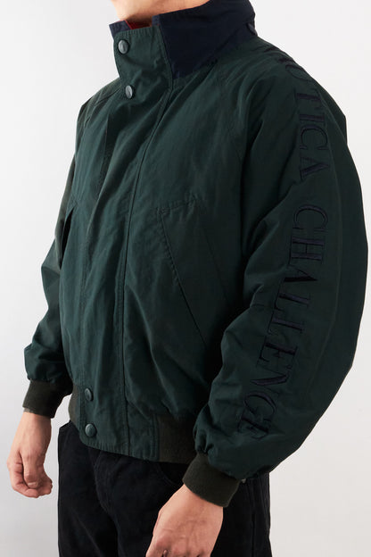 1990 Vintage Nautica Challenge J-Class Forest Green Jacket (M)