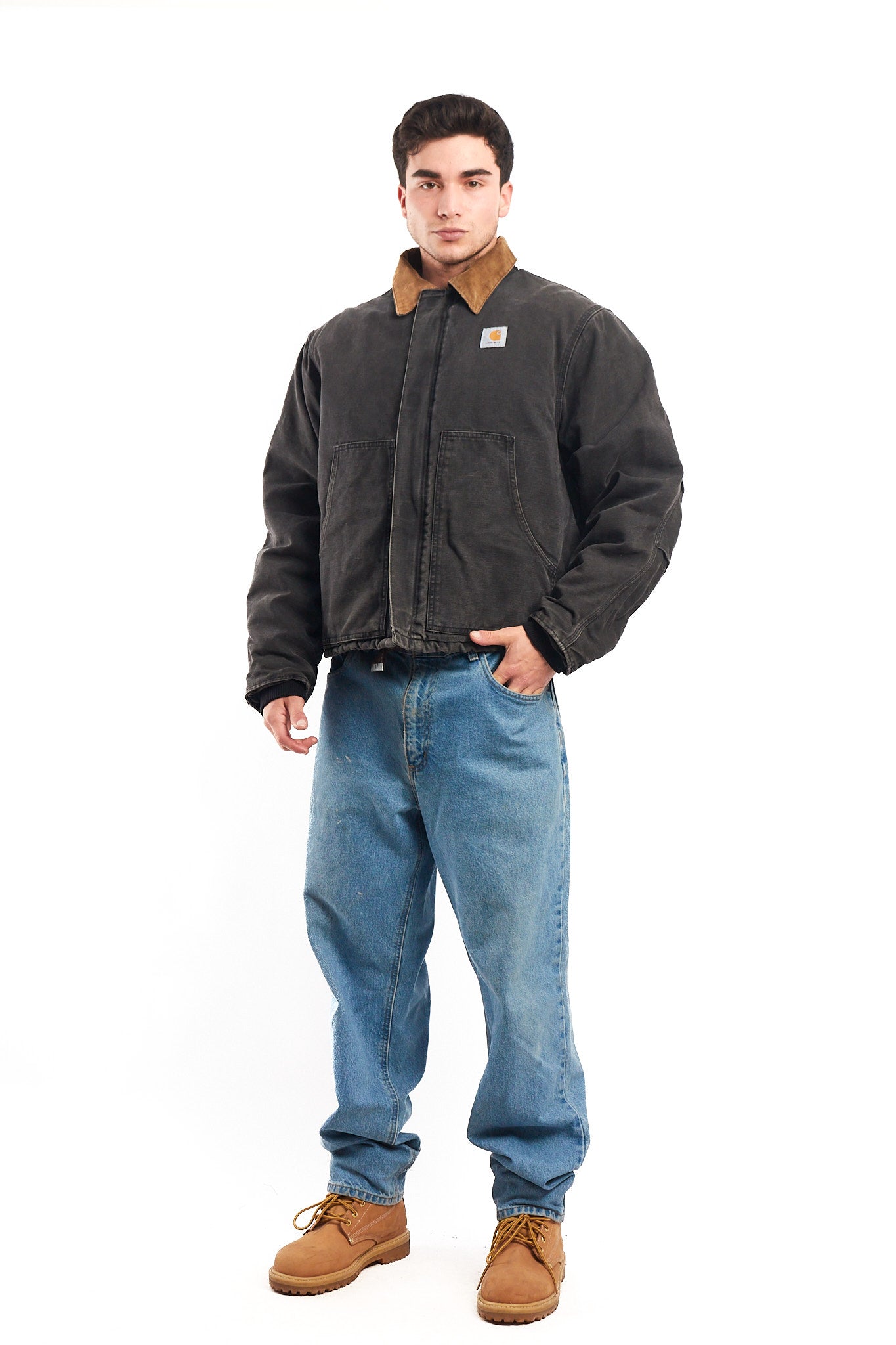 Vintage Carhartt Quilted Graphite Artic Jacket (M)