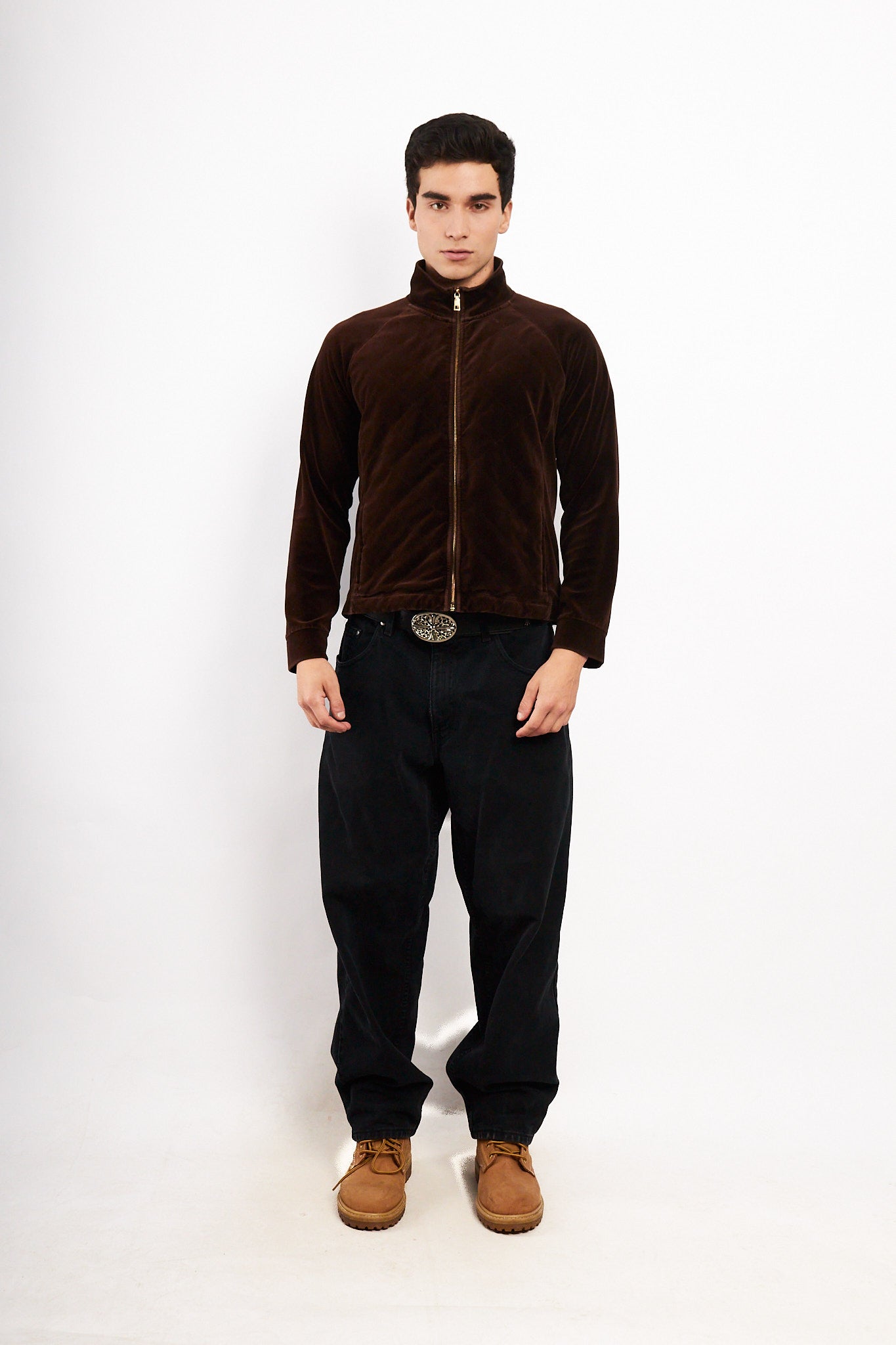 2000 Ralph Lauren Velvet Coffee Jacket (M/L)