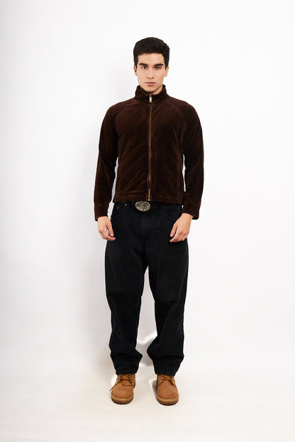 2000 Ralph Lauren Velvet Coffee Jacket (M/L)