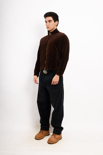 2000 Ralph Lauren Velvet Coffee Jacket (M/L)