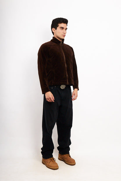 2000 Ralph Lauren Velvet Coffee Jacket (M/L)
