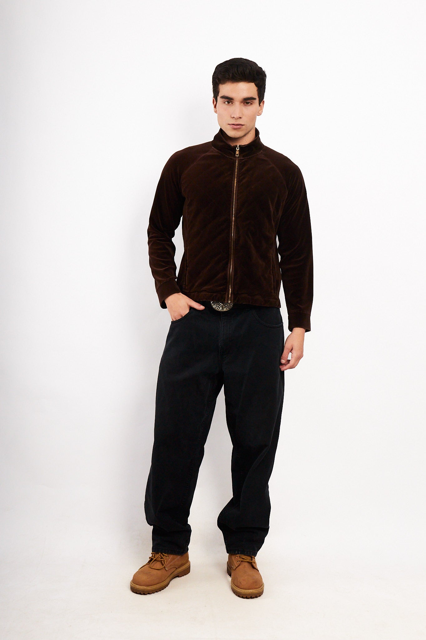 2000 Ralph Lauren Velvet Coffee Jacket (M/L)