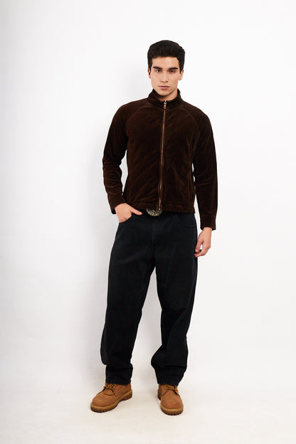 2000 Ralph Lauren Velvet Coffee Jacket (M/L)