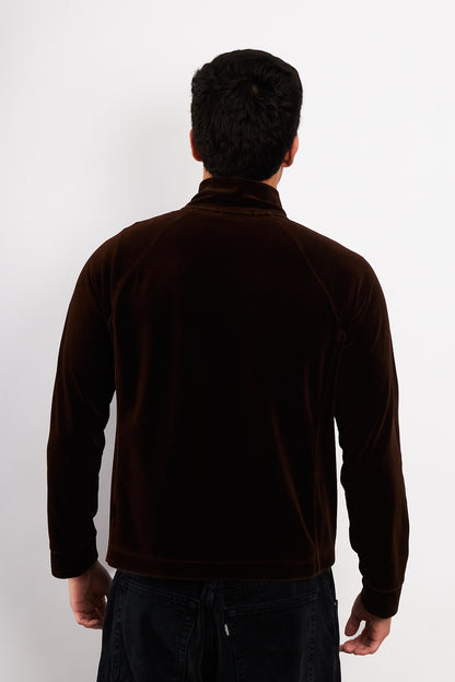 2000 Ralph Lauren Velvet Coffee Jacket (M/L)