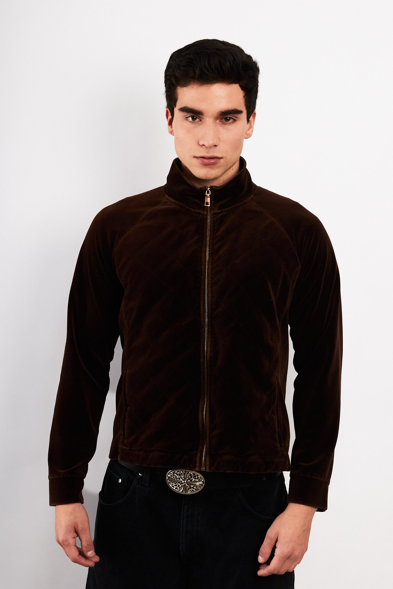 2000 Ralph Lauren Velvet Coffee Jacket (M/L)