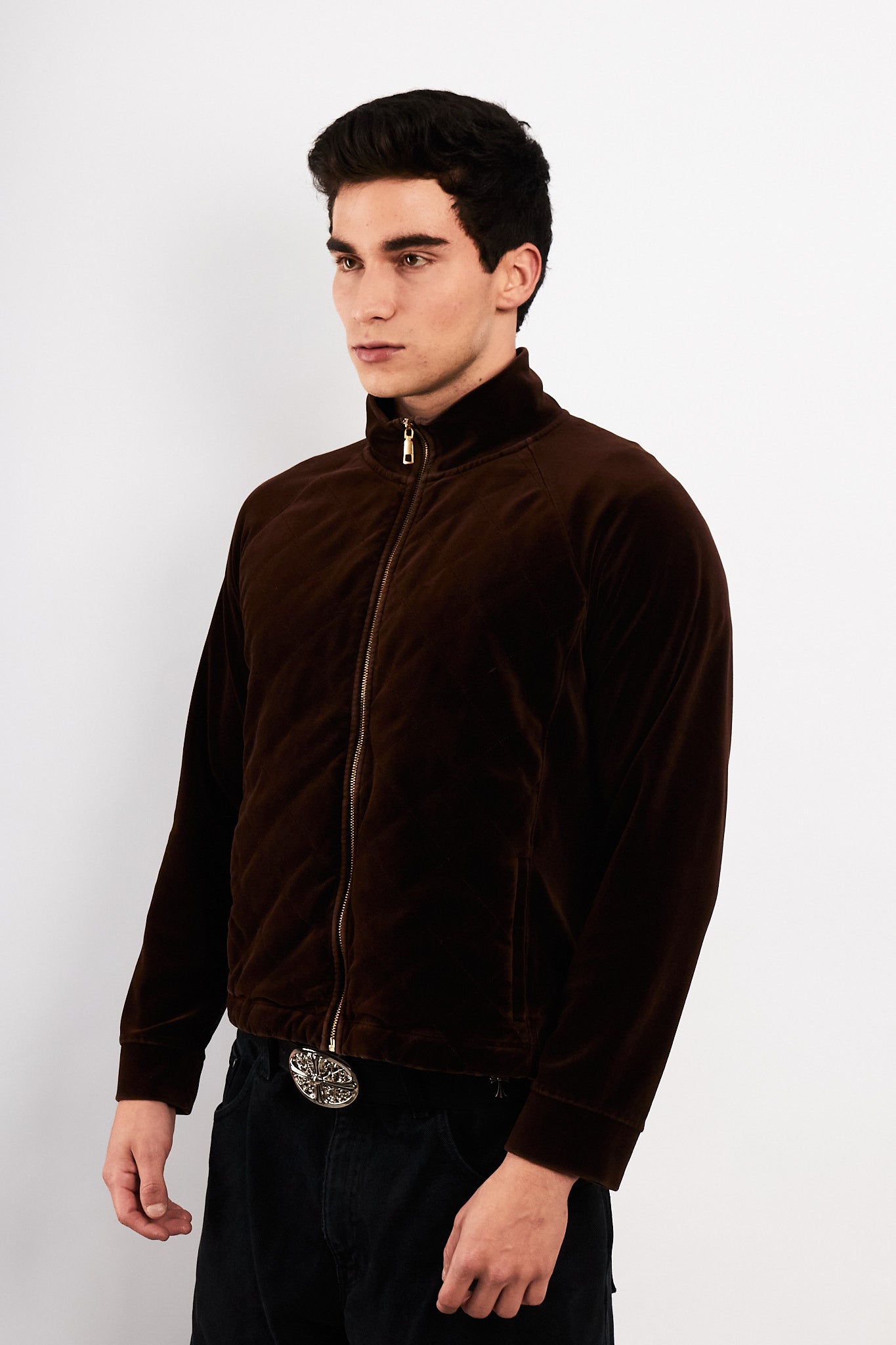 2000 Ralph Lauren Velvet Coffee Jacket (M/L)