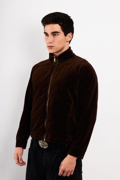 2000 Ralph Lauren Velvet Coffee Jacket (M/L)