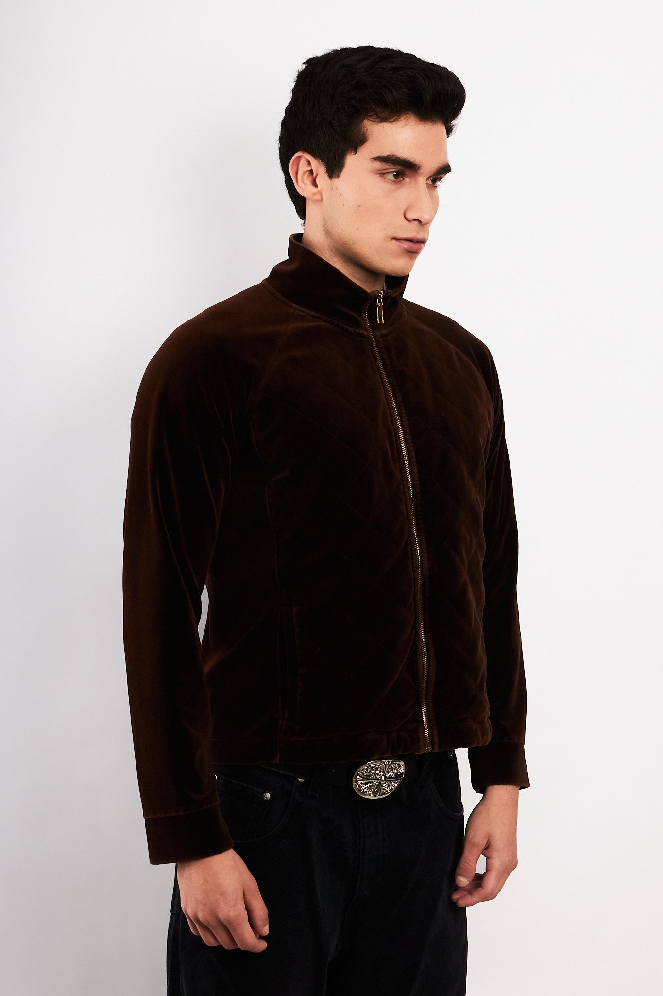 2000 Ralph Lauren Velvet Coffee Jacket (M/L)