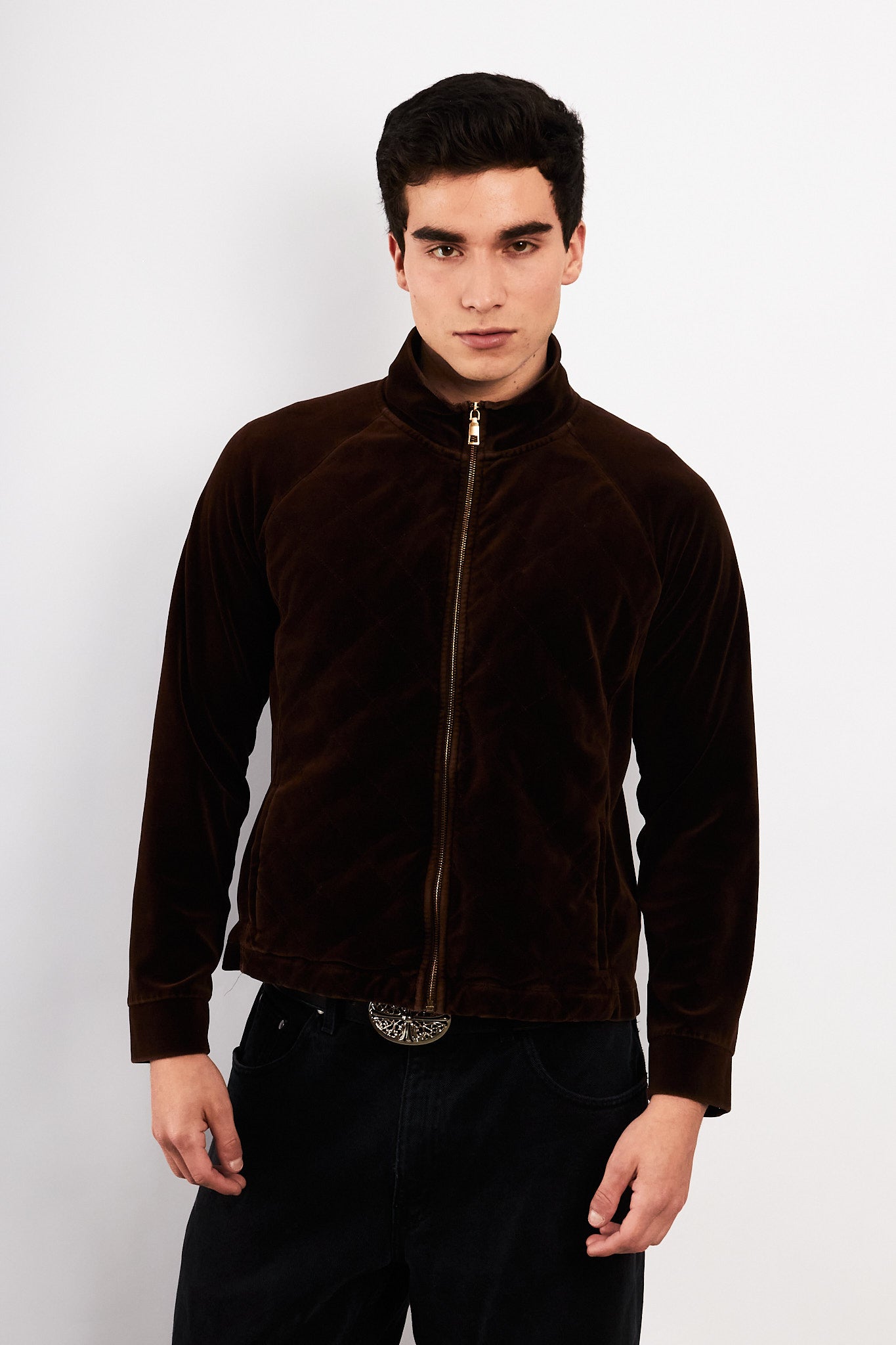 2000 Ralph Lauren Velvet Coffee Jacket (M/L)